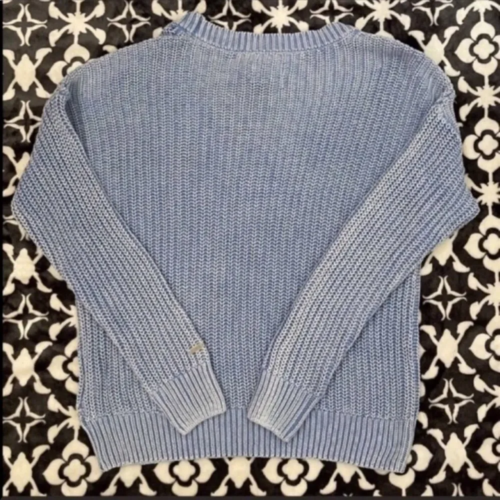 Pink Victoria’s Secret Fishermen V-Neck Sweater - Picture 5 of 6